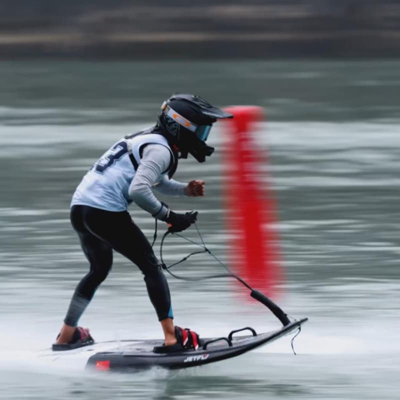 Gasoline powered surfboard